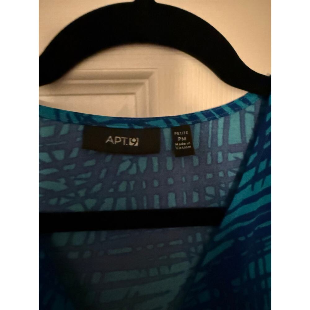 Blue Dress By Apt 9 Size Petite Medium - Picture 6 of 9